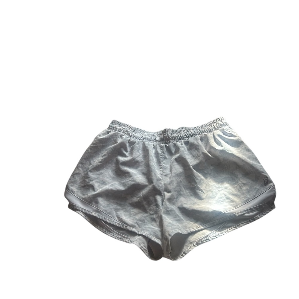 ASIC  camo print running shorts